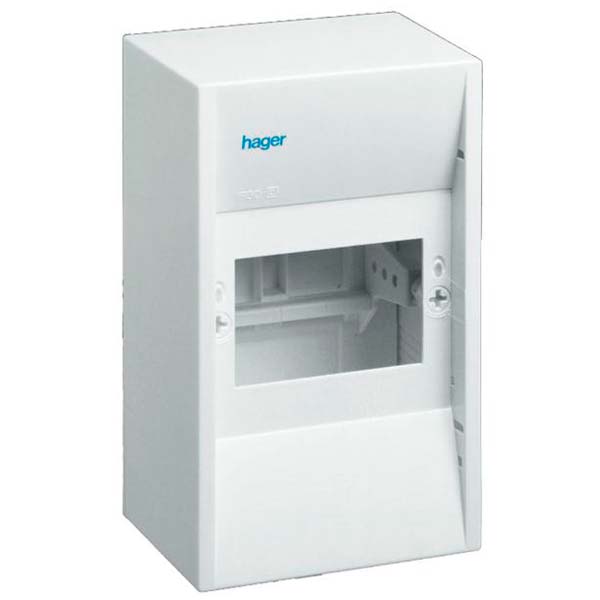 Hager gruppetavle 1R 6M IP30 med pe/n klemmer