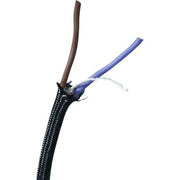 Furtex stofledning 2x0,75mm 180 grc. Sort  100m