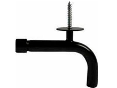 Svanehals lampeophæng - Sort m. 1/4" skrue