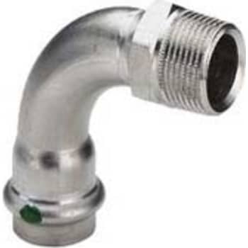 15 mm x 1/2" Bøjning Sanpress Inox muffe/nippel