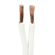 Højtalerledning 2x1,5mm² hvid blyfri - pr. m.