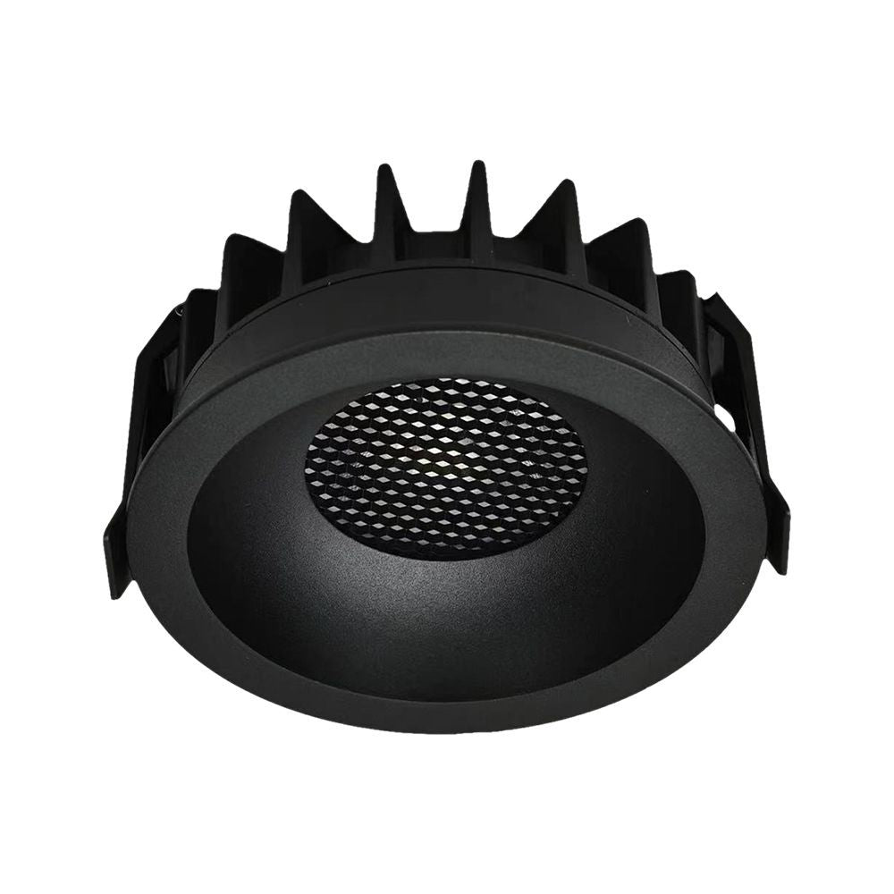 24W Honey Comb Downlight - 3i1 Sort Ring, Sort Opvarmning - Effektiv belysning med høj farvegengivelse (RA90) og 2540lm