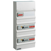 Færdigmonteret gruppetavle - 2xHPFI - 2x16A 3P+N-1x10A 3P+N-8x10A 1P+N