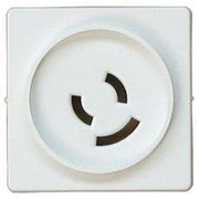 Dæksel for lampestikkontakt hvid 50x50mm