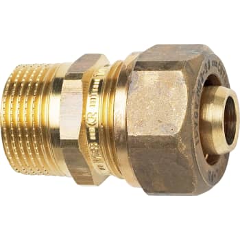 1/2" x 20 mm TA Pex overgang nippel