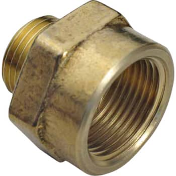 3/4" x 1/2" Spidsmuffe Messing Afzinkningsfri