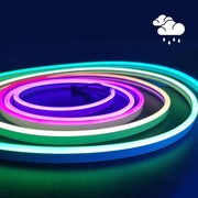 Vandtæt RGBIC Neon Flex strip - 10m, 96 LED pr. meter, 24V, 8x16, IP65