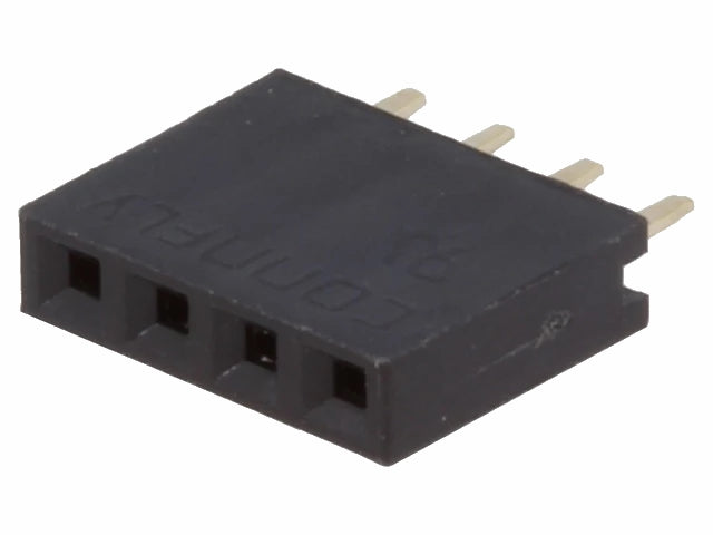 Enkelt-række Pin header - han/hun 2,54mm 1x4-ben