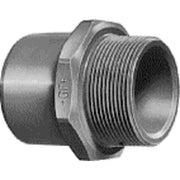 50+63 mm x 2" PVC overgang nippel