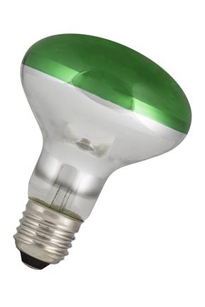 R80 Filament LED spotpære - 4W / 230V, E27, GRØN