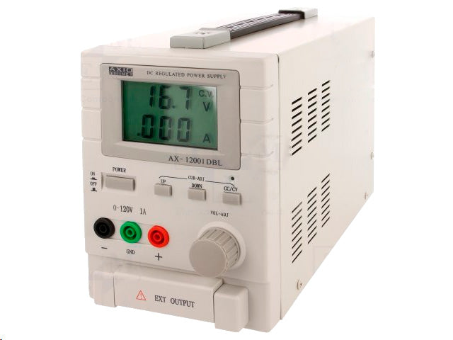 Laboratorie strømforsyning - 0-120Vdc / 0-1A