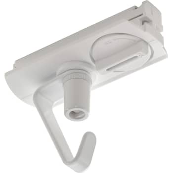 Adapter 1F med krog, mat-hvid