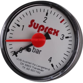 1/4" Manometer 0-4 bar