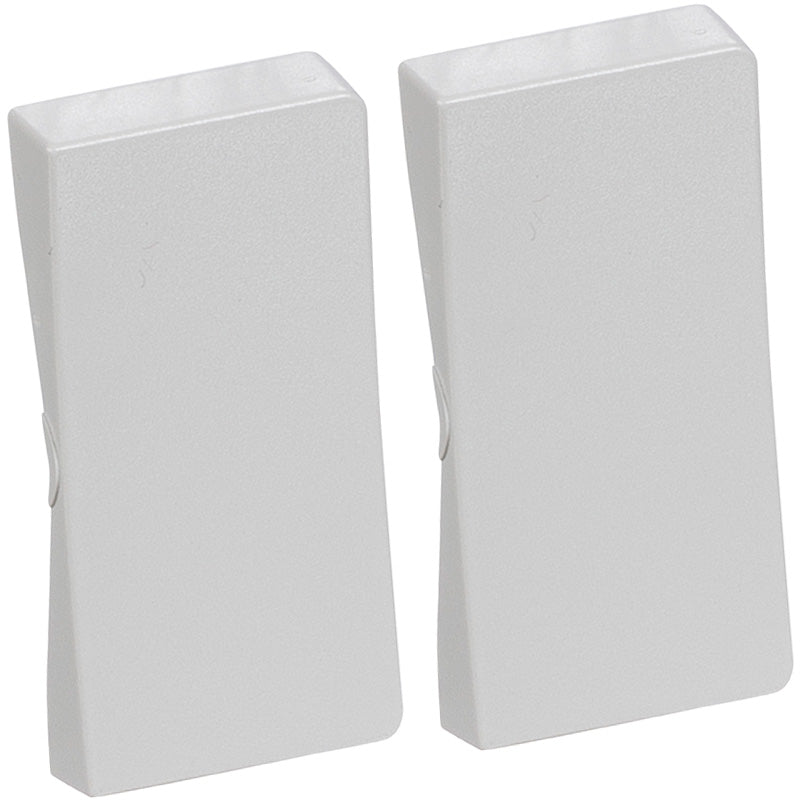 LK Fuga tangentsæt til dobbeltafbryder, gammel model - lysegrå