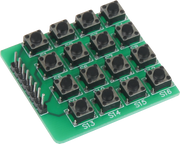 TACT mikrotrykkontakt matrix modul - 16 knapper (4x4)