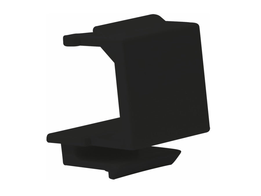 Blændprop til Keystone tilslutningsport - Sort (1 stk.)