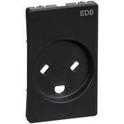 Fuga afdækning for EDB stikkontakt 1½m koksgrå