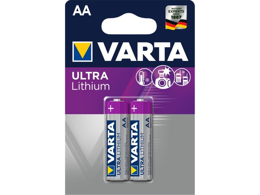Ultra Lithium AA/FR6 batteri - 1,5V / 2900mAh (2 stk.)