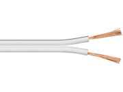 Højttalerledning - 2x0,5mm² CU Hvid (50m)