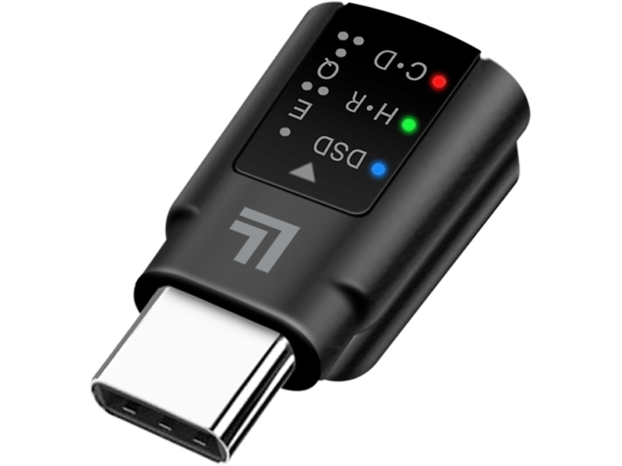 USB-C DAC audio adapter, USB-C han til 3.5mm JACK hun