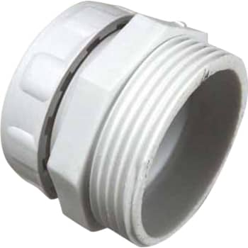 Afløbs overgang 1.1/2" - 32 mm PP nippel hvid