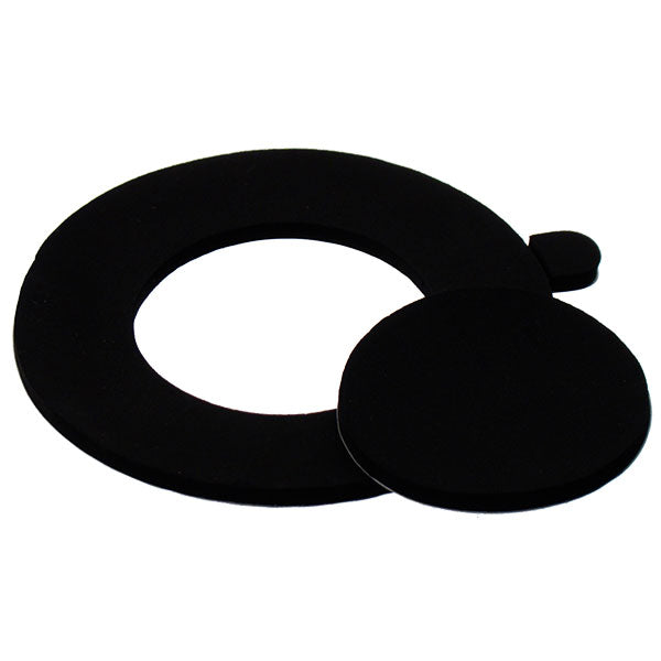 Sort neopren pakningsring til Ø75 Daxtor spot