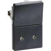 Fuga Stikkontakt 2-pol uden jord koksgrå