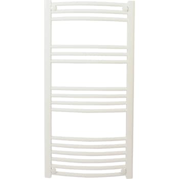 Athena buet håndklædetørrer 1000 x 500 mm hvid (RAL9016).