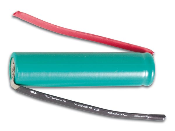 NiMH AAA/HR03 batt. 1,2V / 800mAh m. loddeflige