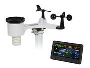 Wi-Fi vejrstation med sort farvedisplay, Wi-Fi og App