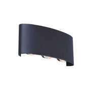 6W LED grå væglampe - Udendørs belysning med IP54 og 230V tilslutning