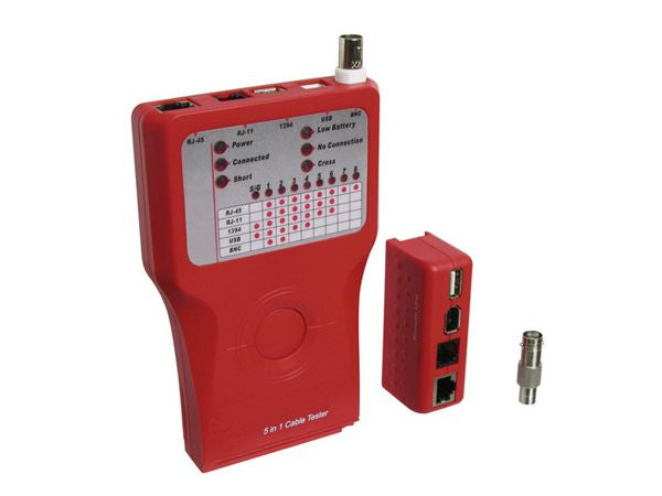 LAN netværkstester - Til TP, BNC, USB, Firewire, RJ11/12/45