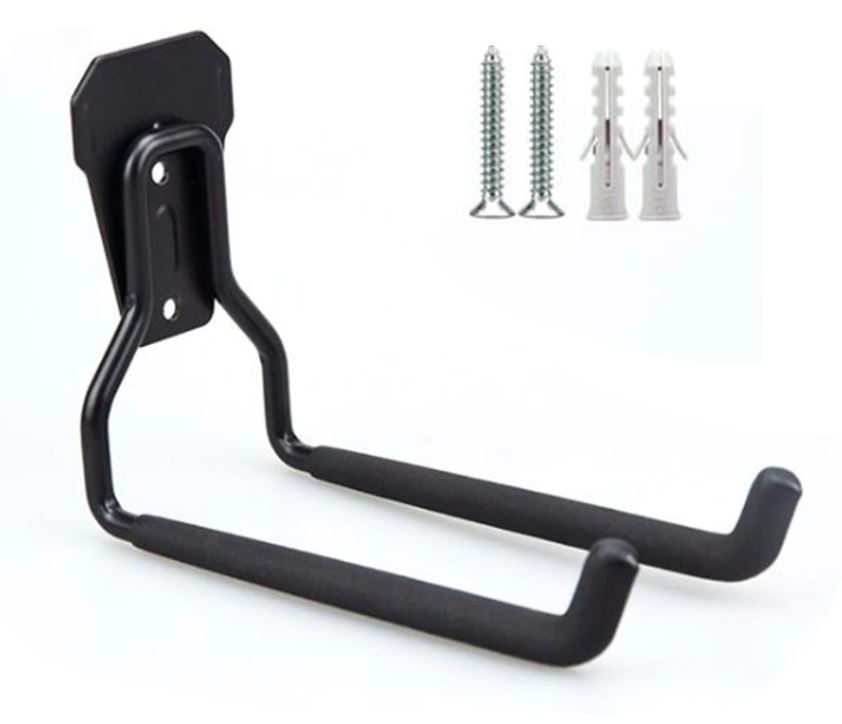 Vægholder til kabel/slange - Sort metal