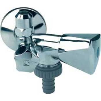 1/2" x 10 mm Ventil m/aftap højre m/studs