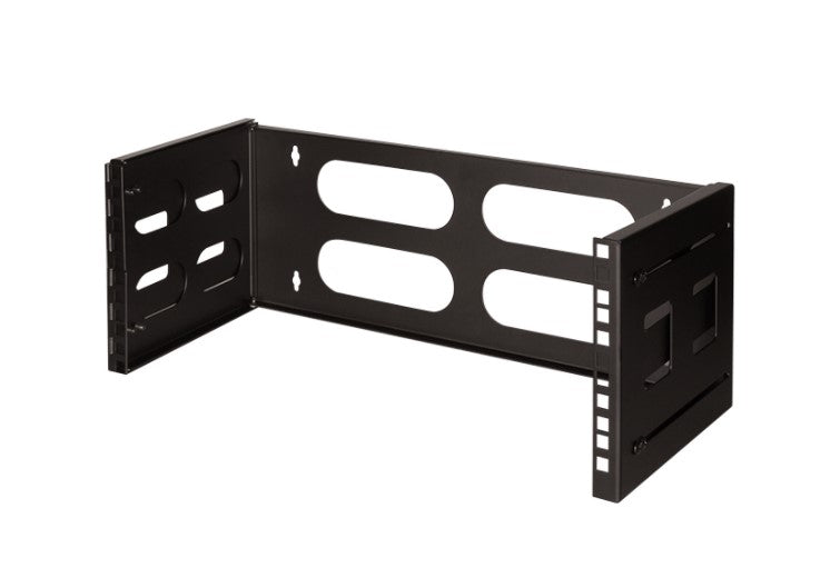 19" væg-beslag - 4U, D400mm, Sort