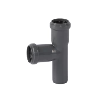 32 mm x 87° Grenrør afløb PP grå