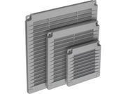 Ventilationsrist til skruemontage - 350x350x7mm, Grå