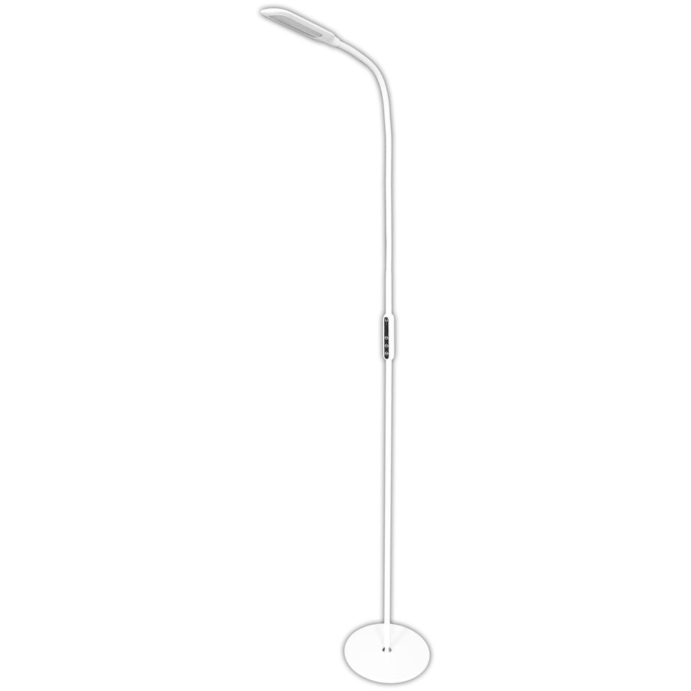 9W gulvlampe hvid - Dæmpbar, CCT, m. fjernbetjening (Effekt: 9W, Input: 230V, 500lm, RA80)