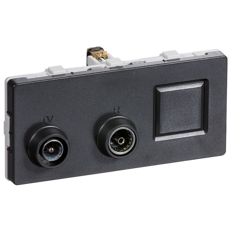 LK antenneudtag TV/R/RJ45 slutdåse TD301 - KG