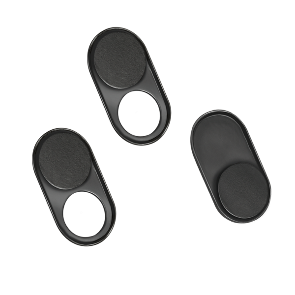 Webcam privacy cover - Selvklæbende, Sort (3 stk.)