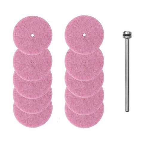 Slibeskiver, ædelkorund 10 stk.