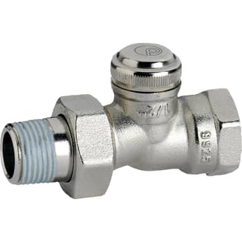 1/2" Forniklet returkobling ligeløbende