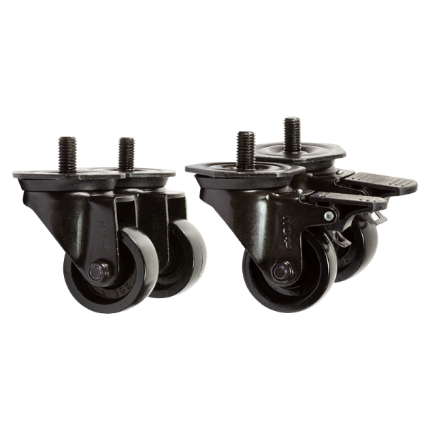 Hjul til 19" rackskabe - Maks. 600kg (4 stk.)