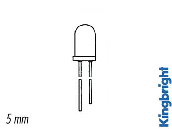 5mm fototransistor - 940nm, 30V, Vandklar (30°)
