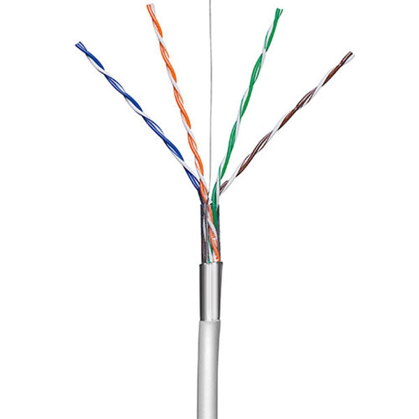 Installationskabel (stiv), S/FTP CAT6 - 100 m.