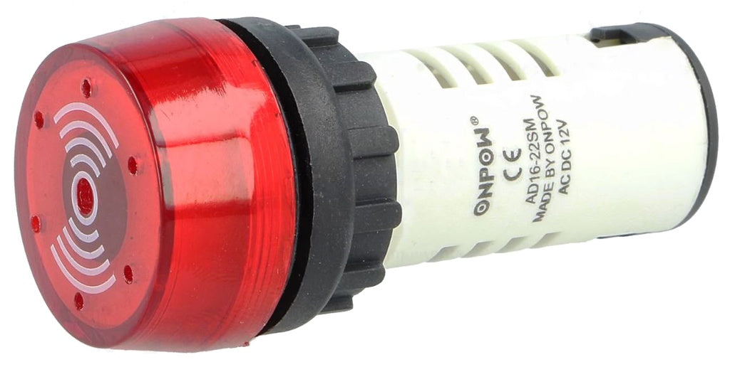 Panel lydgiver - 12Vdc, 80dB, Ø22