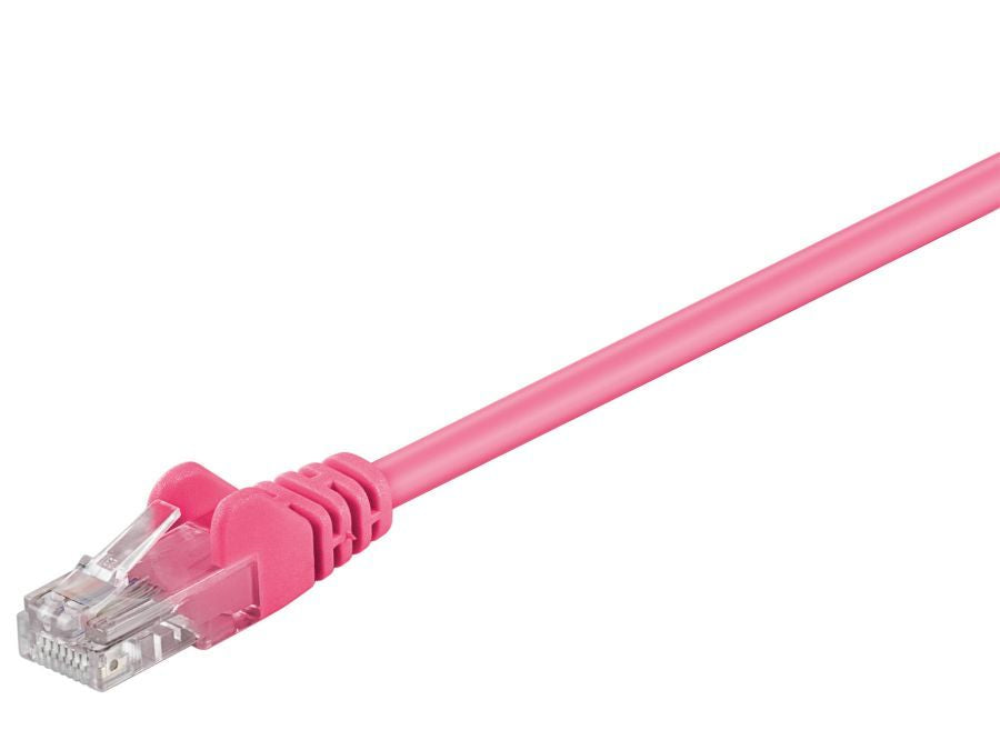 UTP netværkskabel - CAT6, 2xRJ45, Magenta (0,5m)