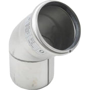 Ø 75 mm x 45° Bøjning rustfri AISI304/EN1.4301 BLÜCHER