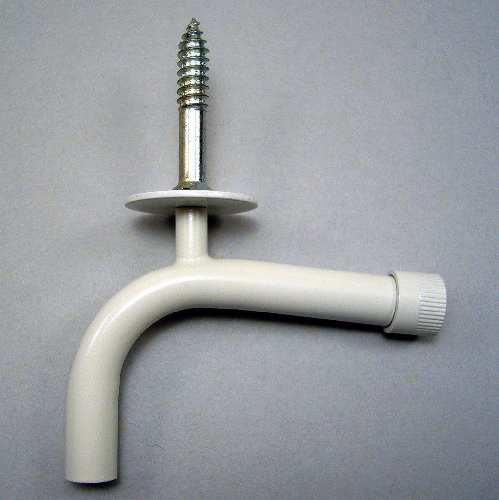 Svanehals med træskrue 5,5X30mm hvid