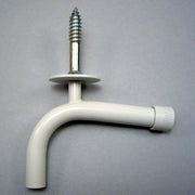 Svanehals med træskrue 5,5X30mm hvid